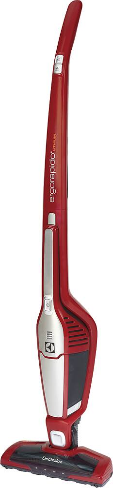 Left. Electrolux - Ergorapido LiTHIUM ION Brushroll Clean Xtra Bagless Cordless 2-in-1 Handheld/Stick Vacuum - Watermelon Red.