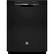 Front. GE - 24" Tall Tub Built-In Dishwasher - Black.