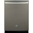 GE - Profile™ Series 24" Hidden Control Tall Tub Built-In Dishwasher with Stainless Steel Tub - slate - Larger Front