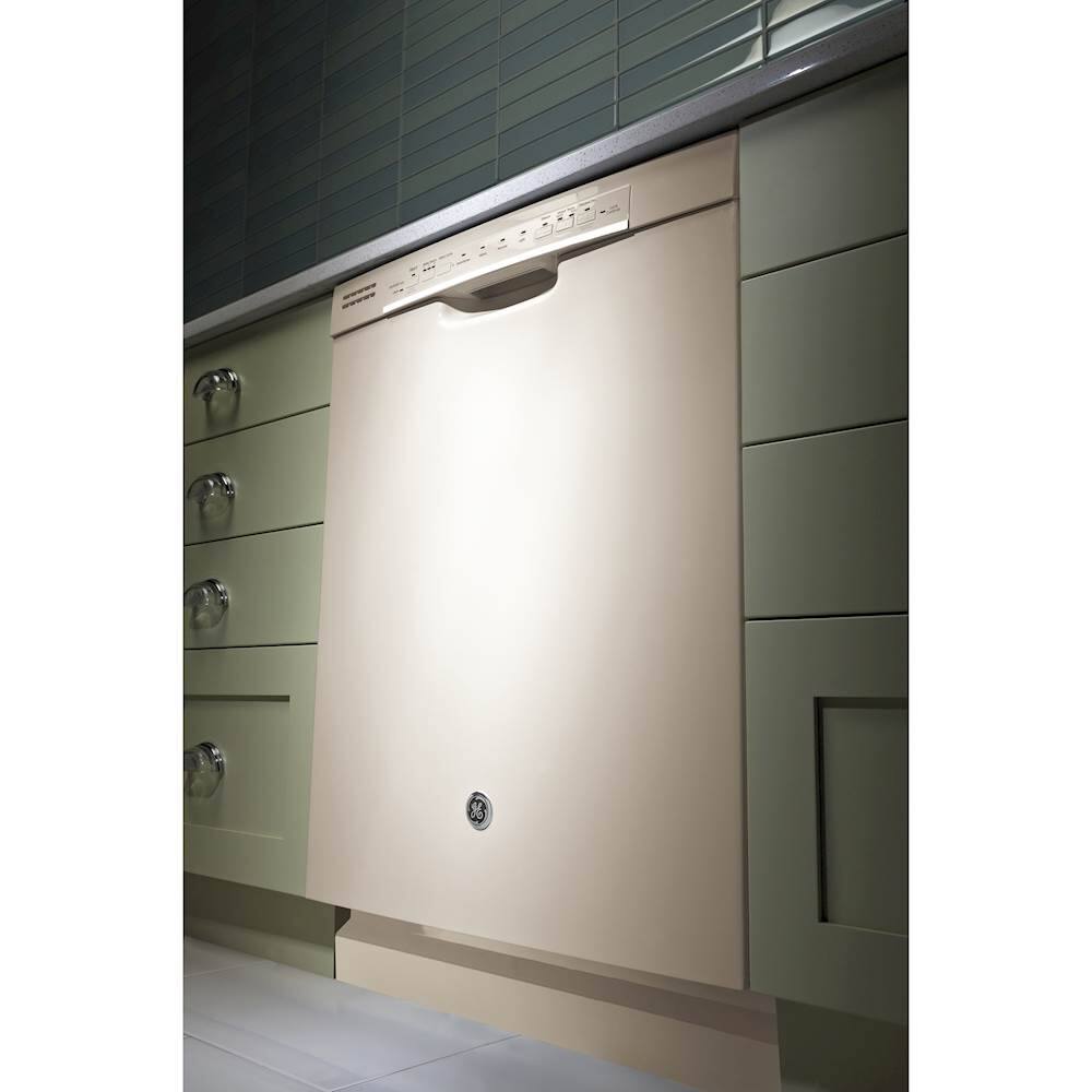 Alt View 2. GE - 24" Tall Tub Built-In Dishwasher - Bisque.