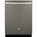 Front. GE - Profile™ Series 24" Hidden Control Tall Tub Built-In Dishwasher with Stainless Steel Tub.