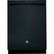 Front Zoom. GE - 24" Tall Tub Built-In Dishwasher - Black.