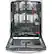 Angle. GE - Profile™ Series 24" Hidden Control Tall Tub Built-In Dishwasher with Stainless Steel Tub - Stainless steel.