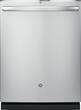 GE - Profile™ Series 24" Hidden Control Tall Tub Built-In Dishwasher with Stainless Steel Tub - Stainless Steel - Larger Front