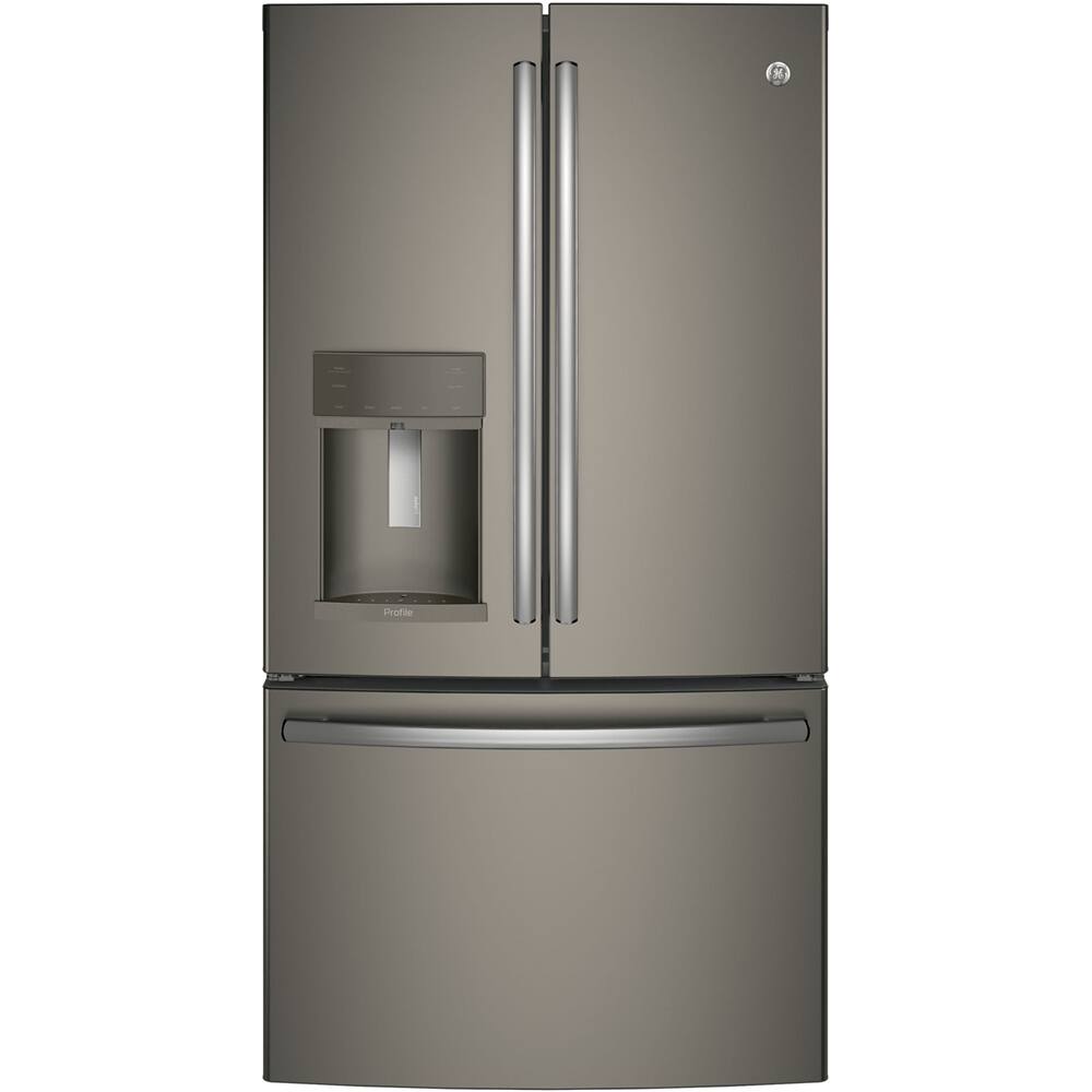 Customer Reviews Ge Profile Series 27 8 Cu Ft French Door Refrigerator Slate Pfe28kmkes Best Buy