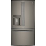 Front Zoom. GE Profile - 27.7 Cu. Ft. French Door Refrigerator with Hands-Free AutoFill - Slate.