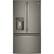 Front. GE Profile - 27.7 Cu. Ft. French Door Refrigerator with Hands-Free AutoFill - Fingerprint resistant slate.