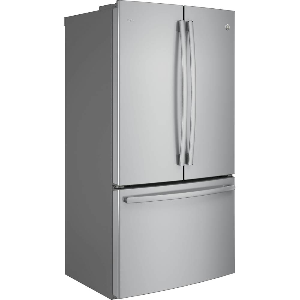 Best Buy: GE Profile Series 23.1 Cu. Ft. French Door Counter-Depth Refrigerator Stainless steel 