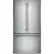 Front. GE - Profile Series 23.1 Cu. Ft. French Door Counter-Depth Refrigerator.