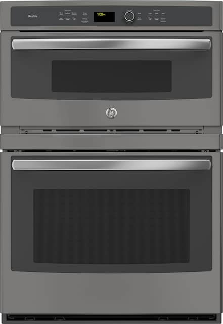 Ge Profile Series 30 Built In Single Electric Convection Wall Oven With Built In Microwave Slate Pt7800ekes Best Buy