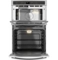 Angle Zoom. GE Profile - 27" Built-In Double Electric Convection Wall Oven with Built-In Microwave - Stainless Steel.