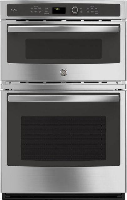GE Profile – 27″ Built-In Double Electric Convection Wall Oven with Built-In Microwave – Stainless steel