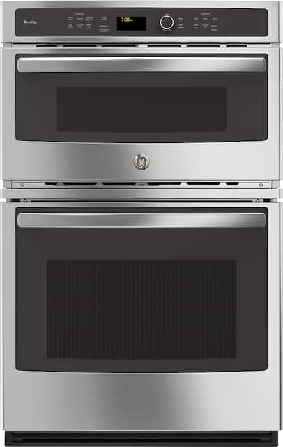 Ge Profile Series 27 Built In Single Electric Convection Wall Oven With Built In Microwave Stainless Steel Pk7800skss Best Buy