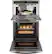 Left. GE Profile - 27" Built-In Double Electric Convection Wall Oven with Built-In Microwave - Stainless Steel.