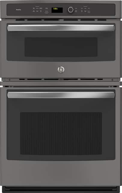 Ge Profile Series 27 Built In Single Electric Convection Wall Oven With Built In Microwave Slate Pk7800ekes Best Buy