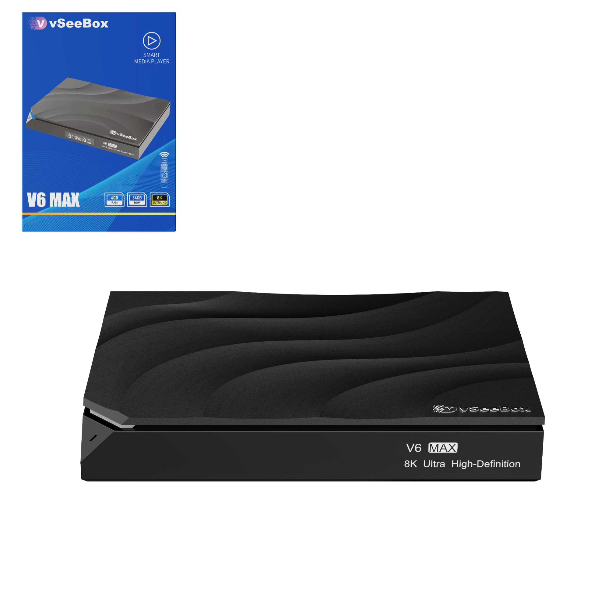 vSeeBox SMART MEDIA PLAYER
V6 MAX
8K Ultra High-Definition