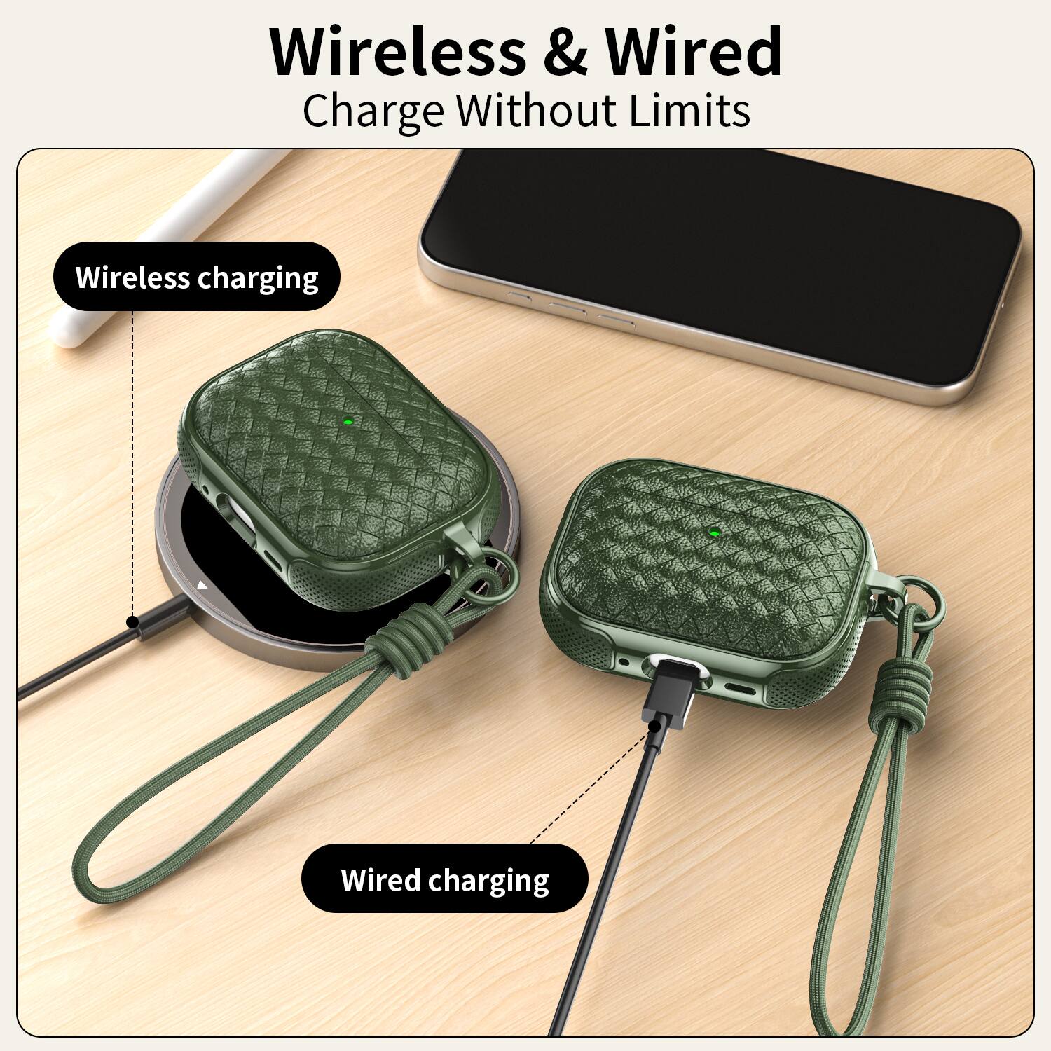 Wireless & Wired Charge Without Limits

Wireless charging

Wired charging