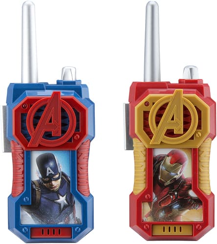 Marvel - 1-Channel FRS 2-Way Radios (Pair) - Yellow/silver/red/blue - Angle