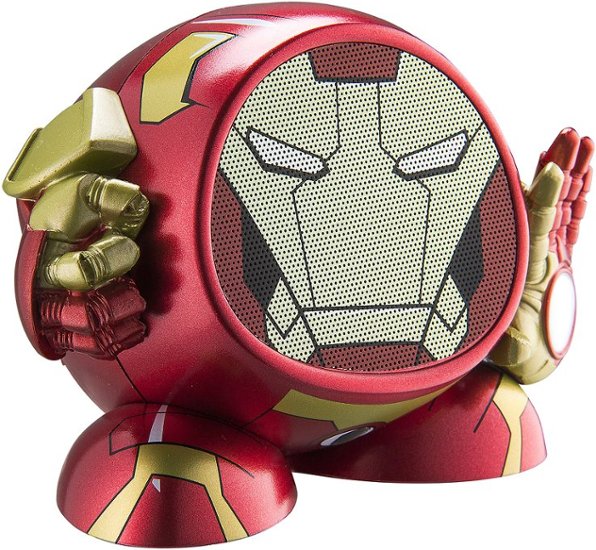 Marvel - Iron Man Portable Bluetooth Speaker - Yellow,Red - Angle Zoom