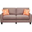 Serta - RTA Vivienne Collection 61" Fabric Loveseat Sofa - Camilla Taupe - Larger Front