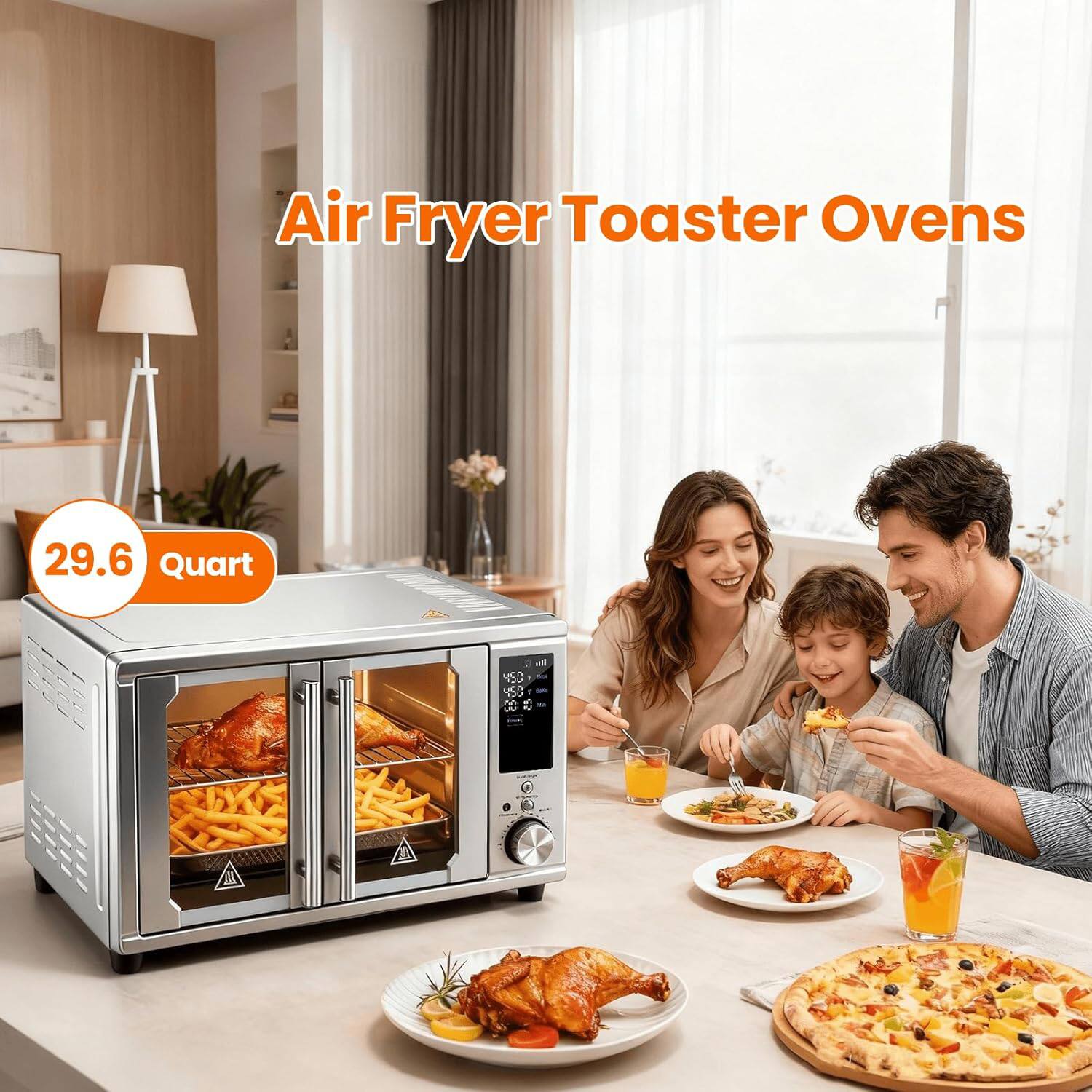 Air Fryer Toaster Ovens 29.6 Quart
