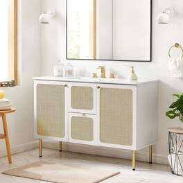 Chaucer Bathroom Cabinet Basin Not Included by Modway - White