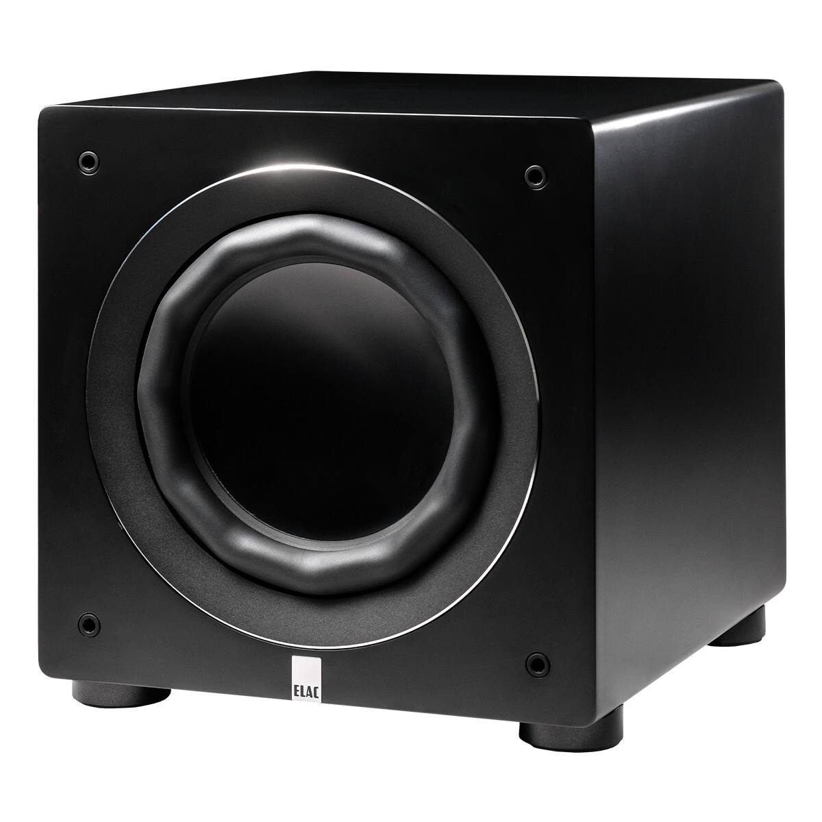 Front. ELAC - ELAC RS500 Varro Reference 10 Inch Smart Subwoofer - Each (Satin Black) - Black.