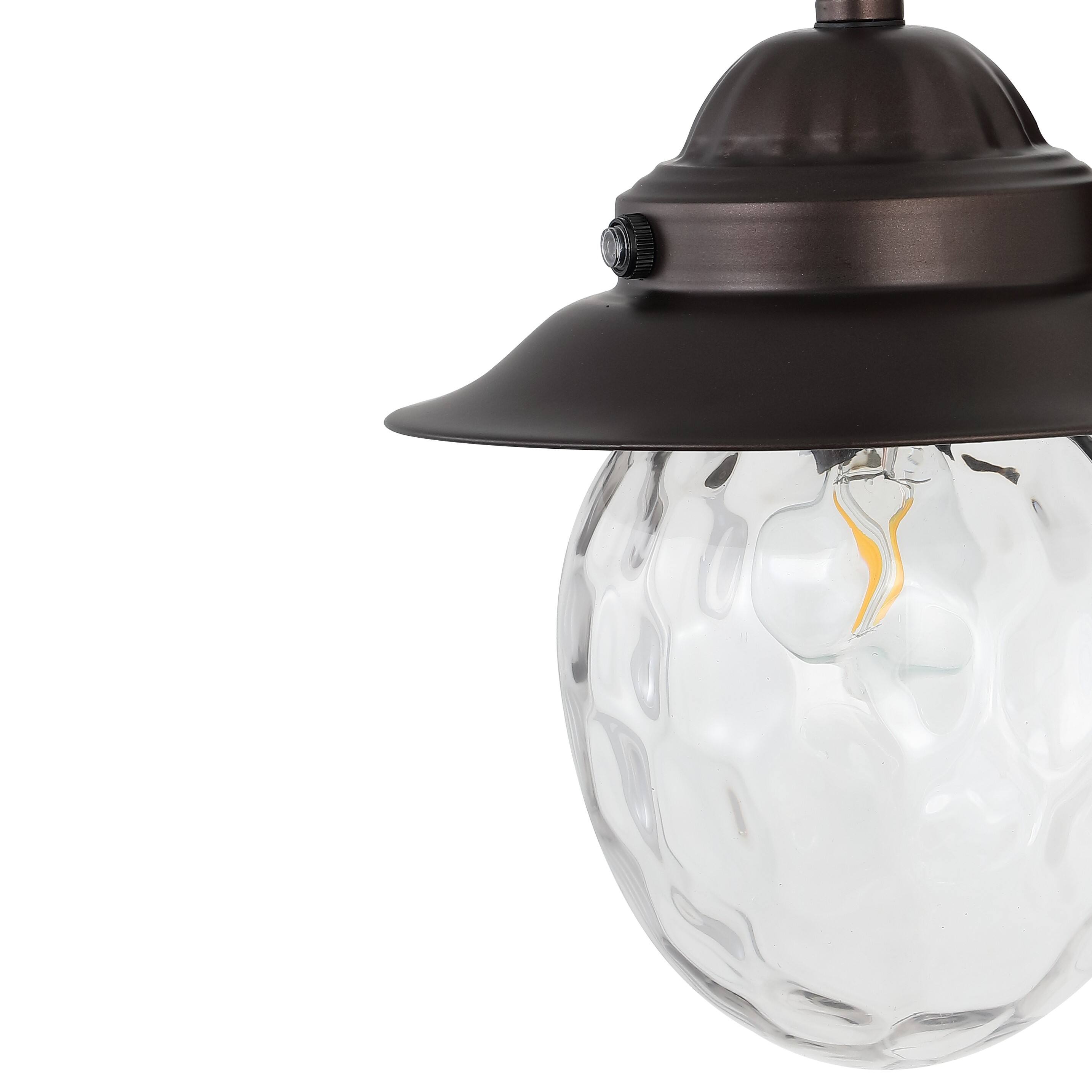 Alt View 5. Jonathan Y - Rodanthe 8.25" 1-Light Farmhouse Industrial Iron/Glass Outdoor LED Sconce, Oil Rubbed Bronze/Clear - Oil Rubbed Bronze/Clear.