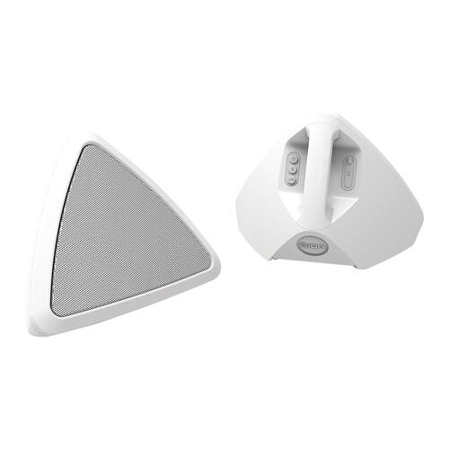 ION Audio - Cornerstone Portable Bluetooth Speaker (Each) - White - Larger Front