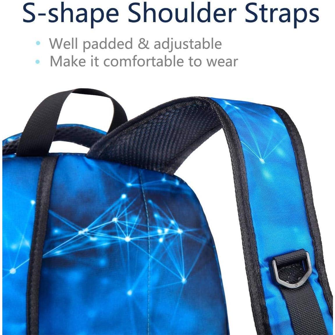 Alt View 2. Pacoar Cade - Backpacks Set With Lunch Bag For Primary Elementary School Bags Teens Middle Book Insulated Box Adolescentes To Travel - Aegean Blue.