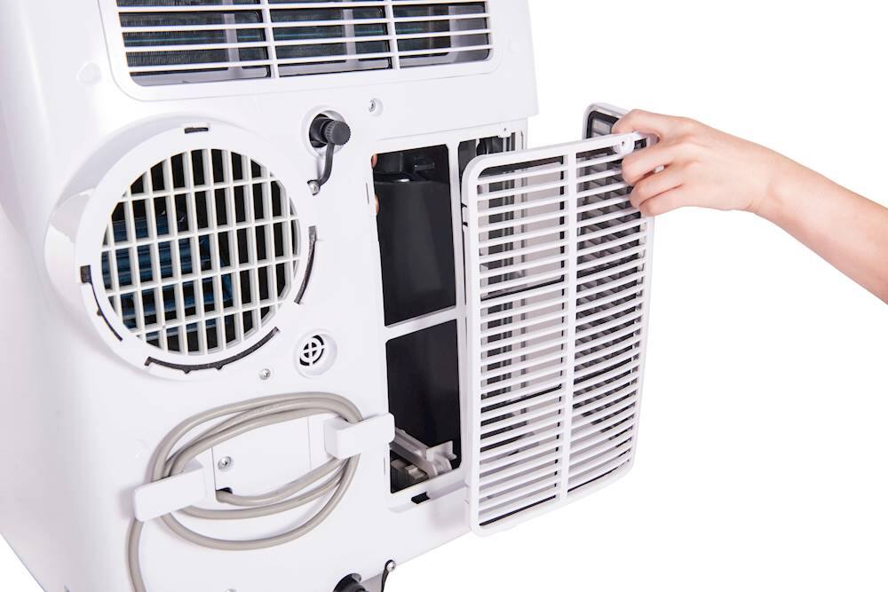 Alt View 14. Honeywell - 550 Sq. Ft. Portable Air Conditioner - Blue/White.