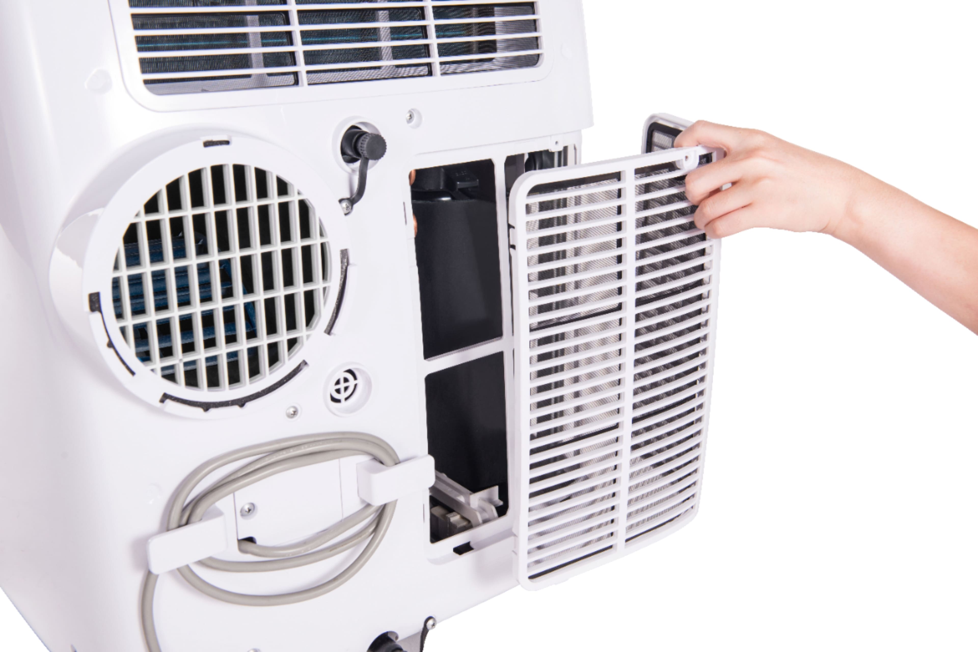 Alt View 16. Honeywell - 550 Sq. Ft. Portable Air Conditioner - Blue/White.