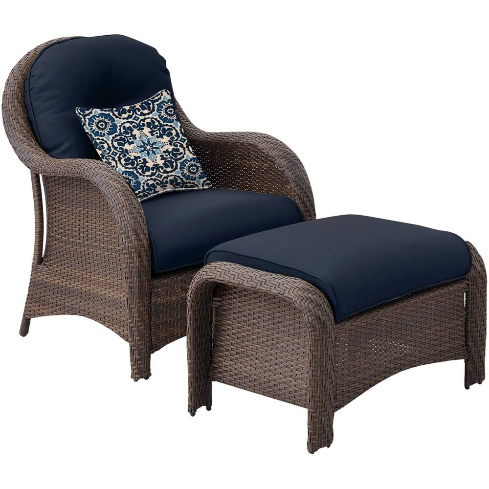 Best Buy Hanover Newport 6Piece Seating Set Navy Blue NEWPORT6PCNVY