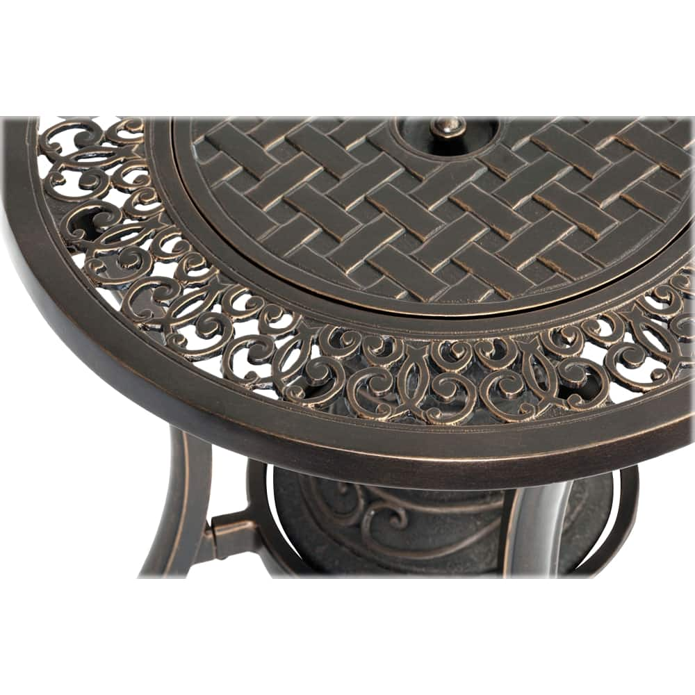 Best Buy: Hanover Fire Pit Side Table Bronze TRADFIREURN