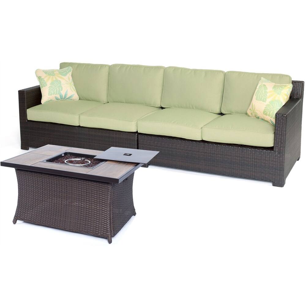 Best Buy Hanover Metropolitan 3Piece Fire Pit Set French Roast