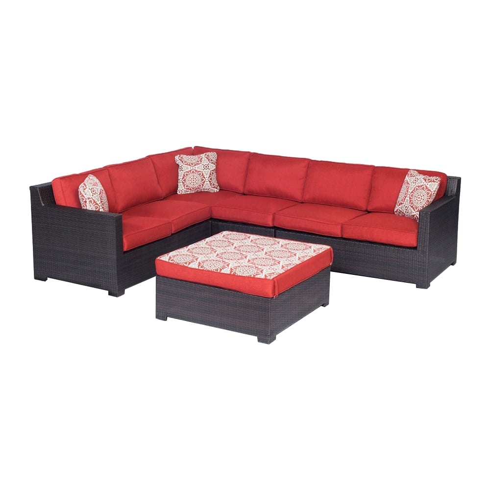 Angle. Hanover - Metropolitan Seating Set (5-Piece) - Autumn Berry.