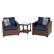 Alt View 14. Hanover - Metropolitan Series Seating Set (8-Piece) - Navy Blue / French Roast.