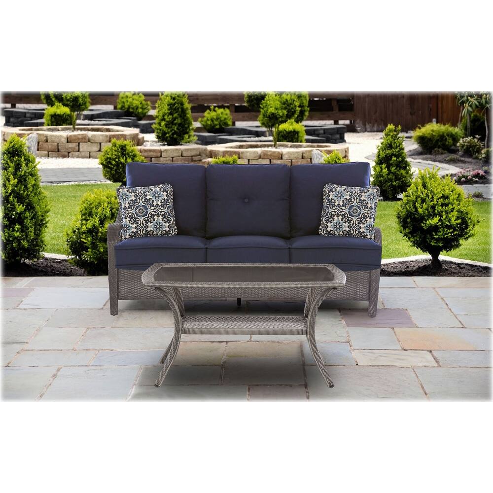 Best Buy Hanover Orleans Seating Set (2Piece) Navy Blue / Grey