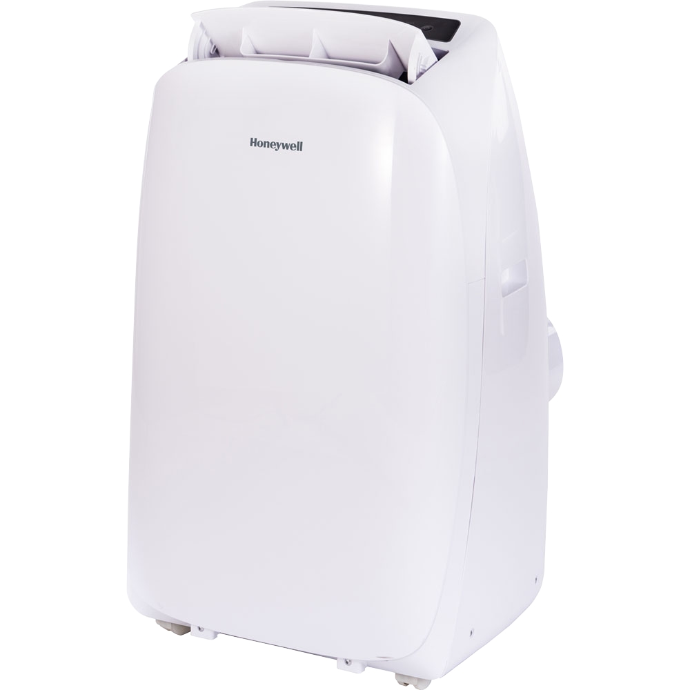 Left View: Keystone - 200 Sq. Ft. Portable Air Conditioner - White