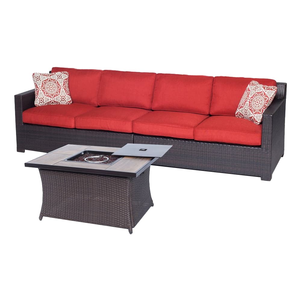 Best Buy Hanover Metropolitan Collection 3Piece Fire Pit Set Autumn