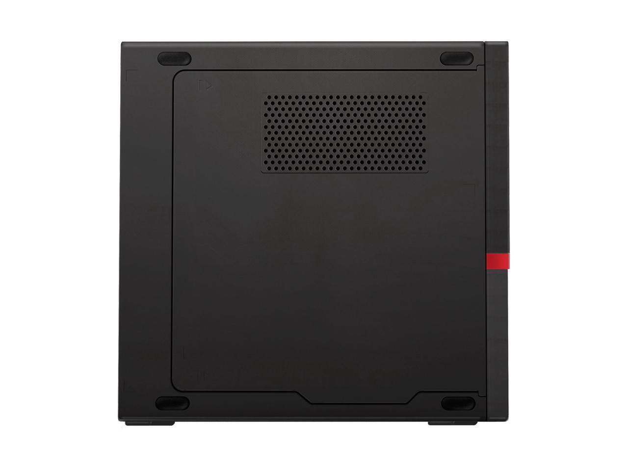 Alt View 2. Lenovo - Lenovo ThinkCentre M720q Tiny Desktop Intel Core i5-8500T 2.1GHz 8GB Memory 256GB NVMe Windows 11 Pro 64-bit - Black.