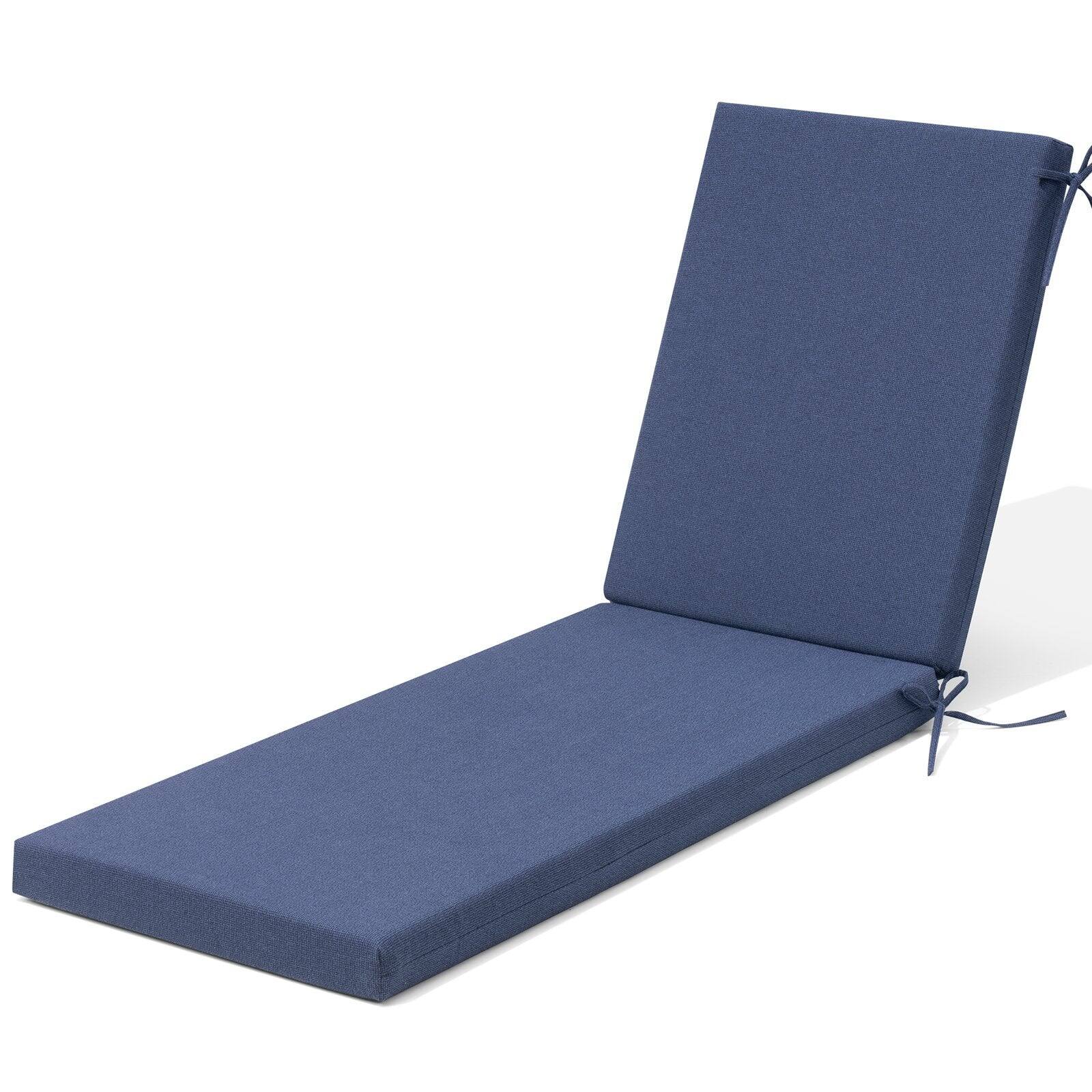 Alt View 9. Crestlive Products - Crestlive Products Outdoor Patio Chaise Lounge Cushion with Sunbrella - Red White.