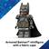 D0L THE DARK KNIGHT Armored Batman minifigure with a fabric cape BATMAN™ minifigure with a fabric cape