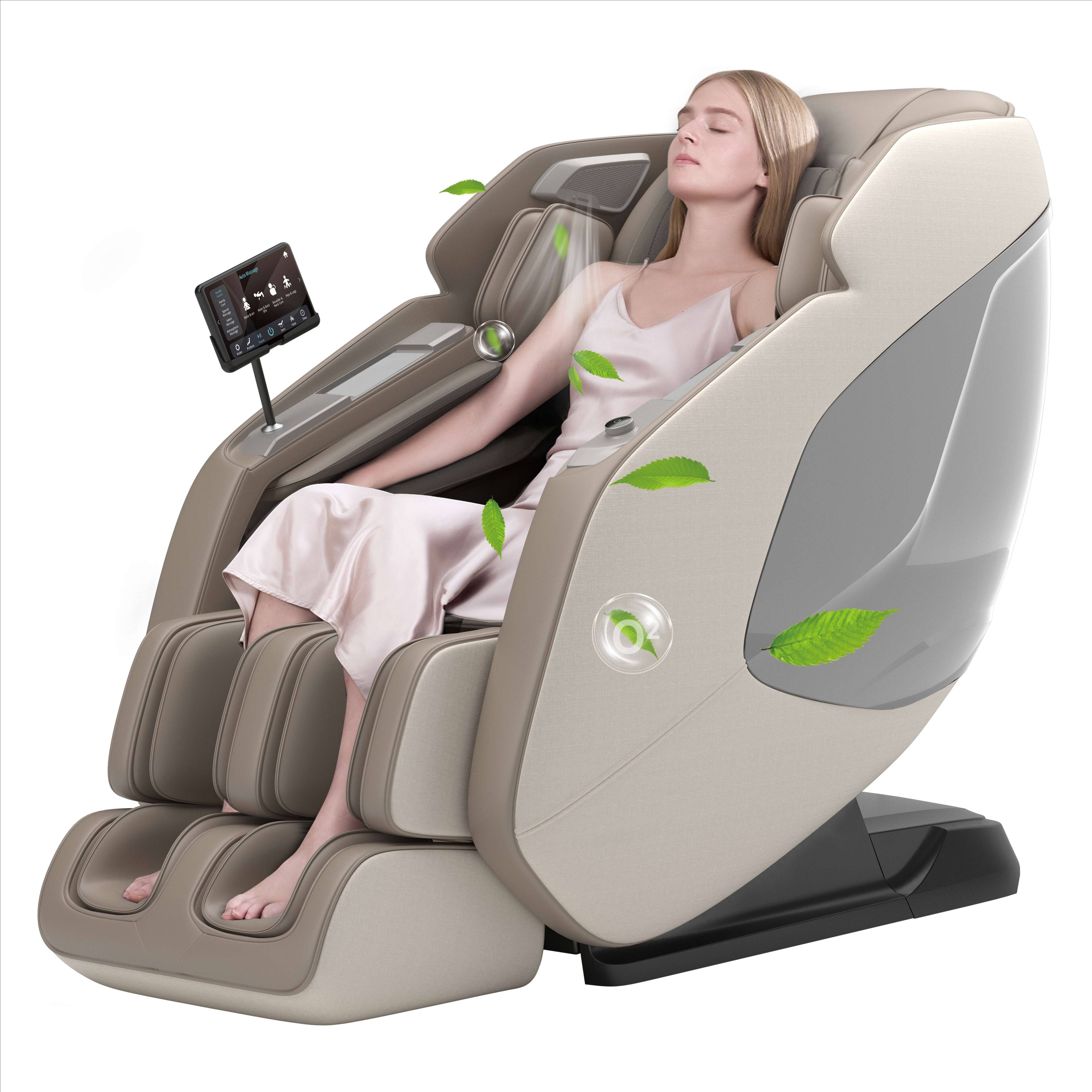 Essen Blissed - PS5200 Full Body Zero Gravity with Shiatsu Massage Chair - Khaki
