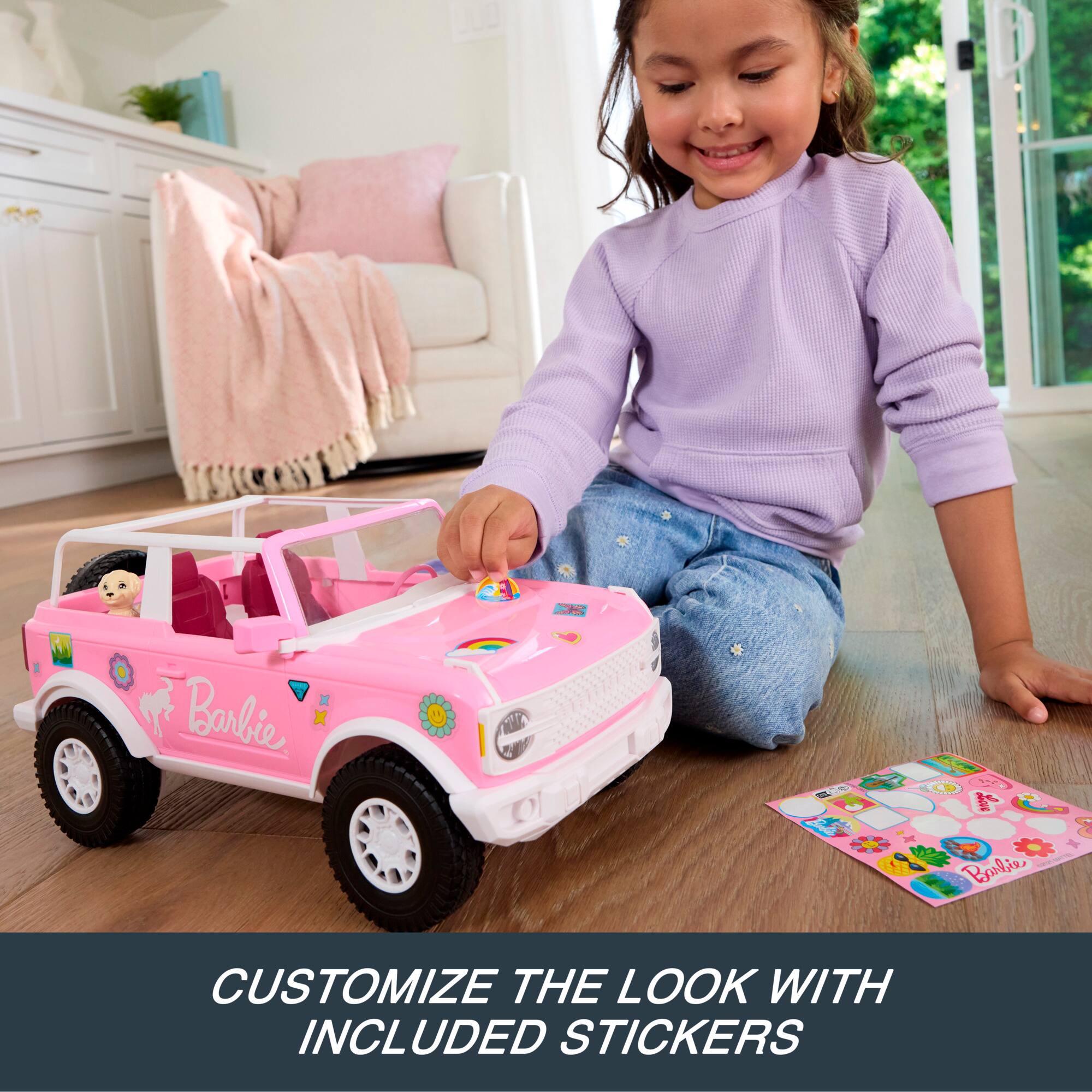 Barbie MN Boslie  
CUSTOMIZE THE LOOK WITH INCLUDED STICKERS