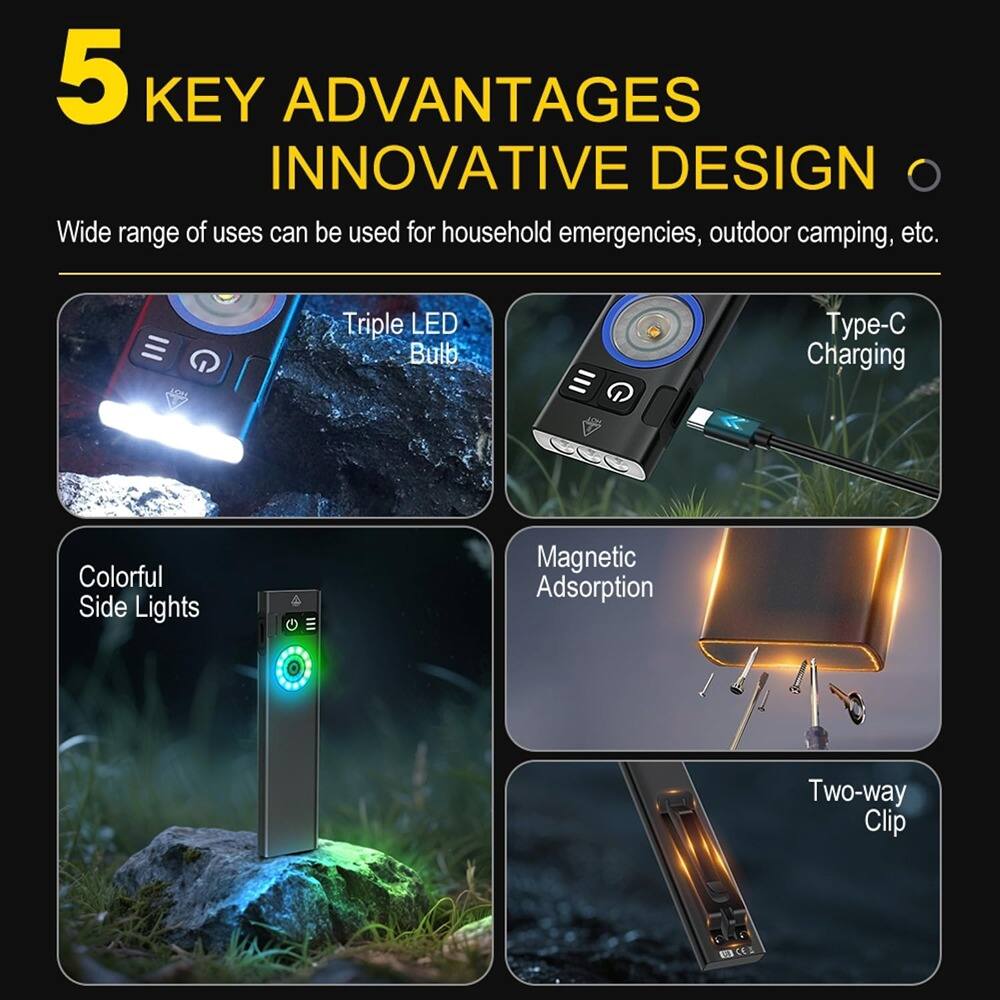 Alt View 1. ACJPR - 5-Pack Mini Traffic Light LED Display Modules, DC 5V, DIY Projects.