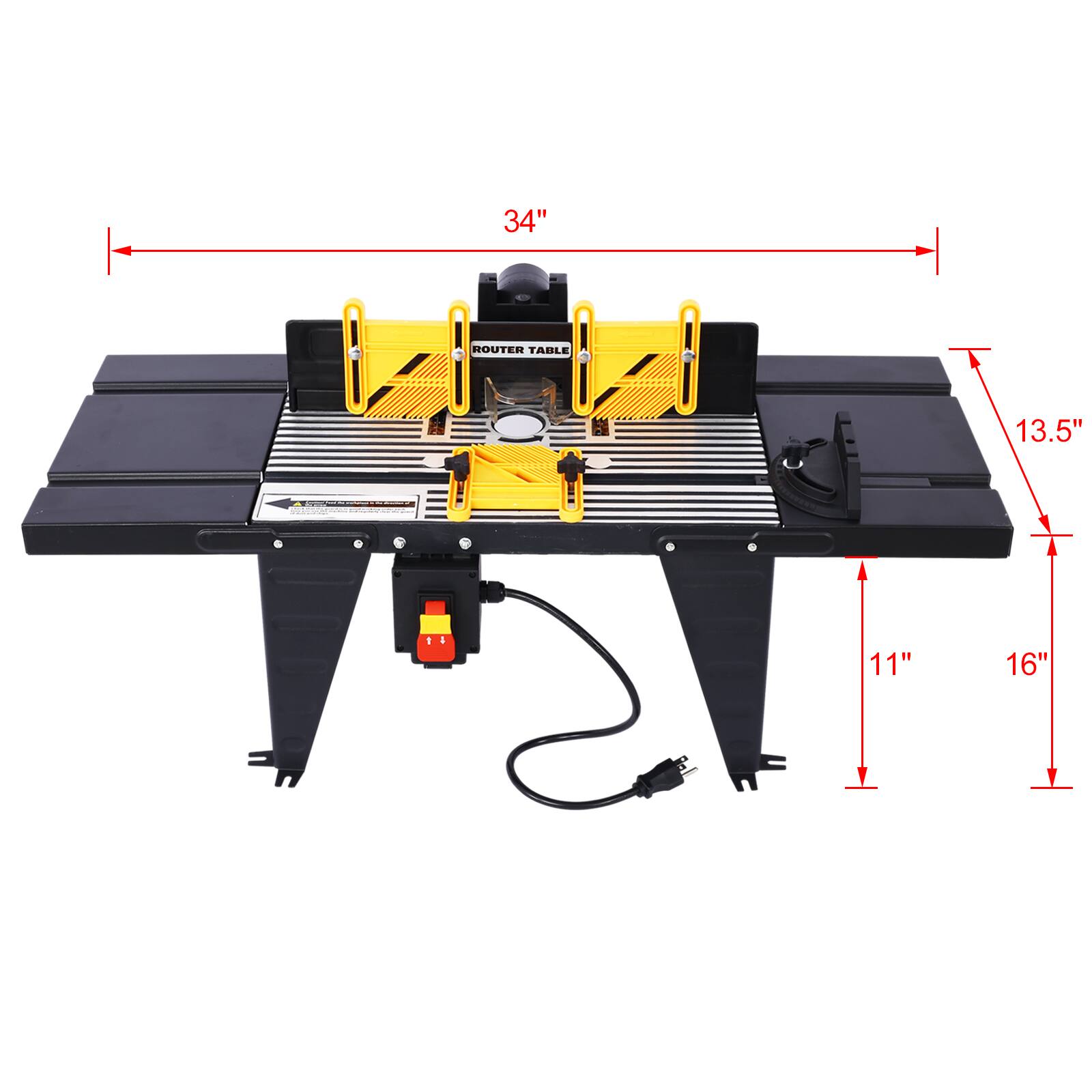 34" Router Table  
13.5"  
11"  
16"