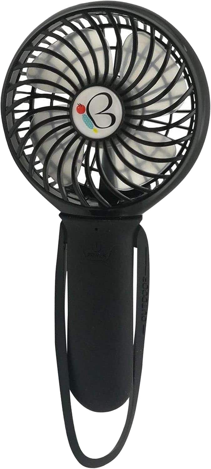 BuggyGear - 3-Speed Turbo Fan and Flashlight - Black/Black
