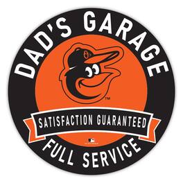 Fan Creations - Baltimore Orioles 16" Dad's Garage Wood Sign - Multicolor