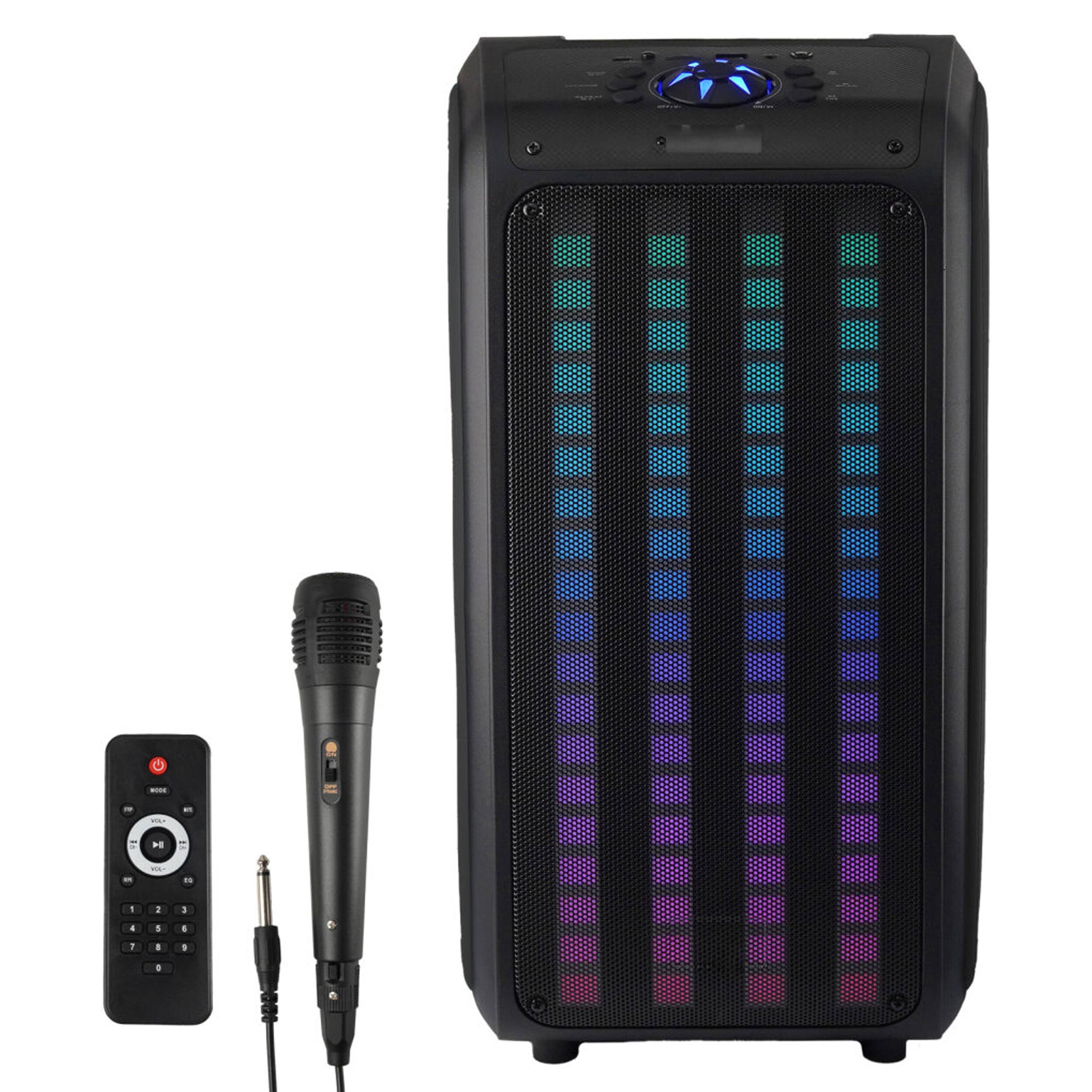 Alt View 1. iQ Sound - IQ Sound Bluetooth TWS Sound Traveler Backpack Speaker W/ Reactive LED Lights.